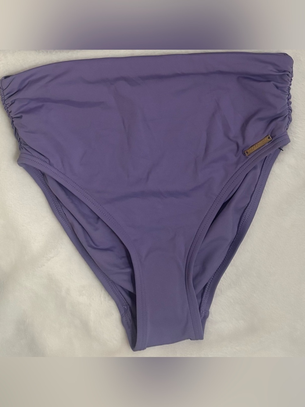 🌴🌴🌴Vince Camuto Purple One-Shoulder High-Waist Bikini Set - Picture 3 of 9